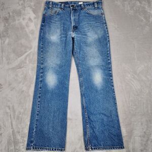 Vintage Levis Jeans Mens 36x30 (Fits 34x32) 517 Bootcut Orange Tab Denim 90s USA